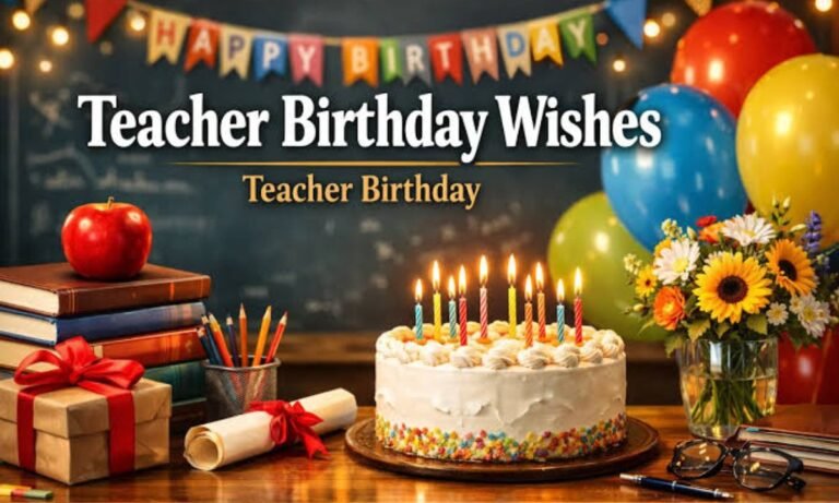Birthday Wishes for Teacher