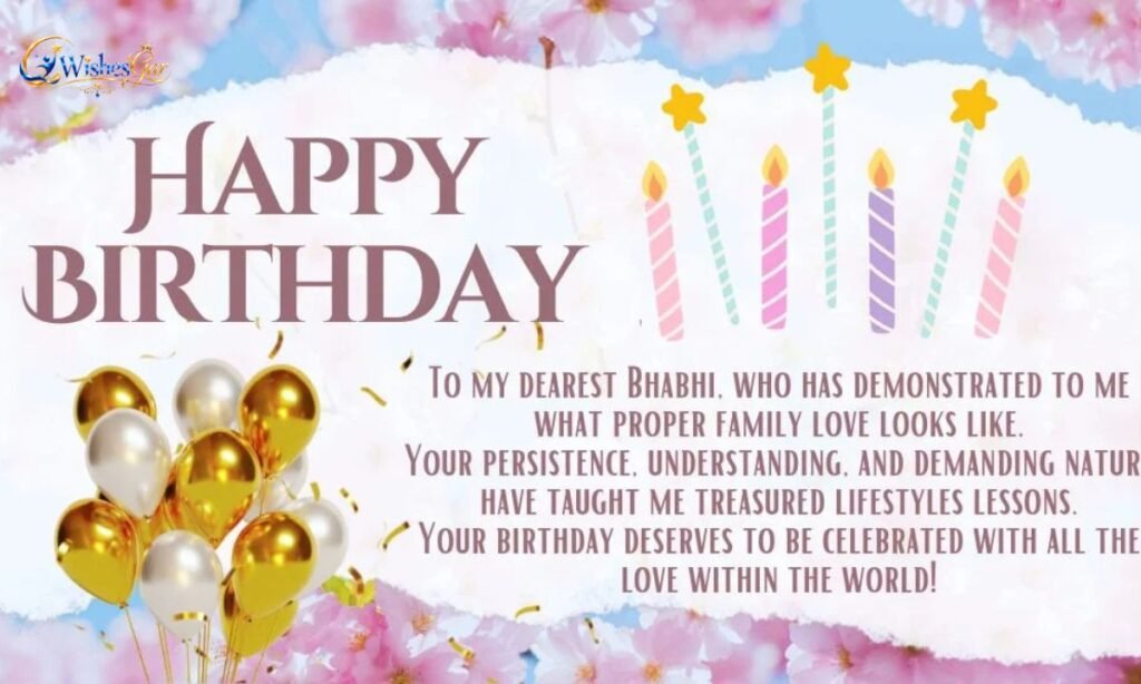 Birthday Wishes For Bhabhi