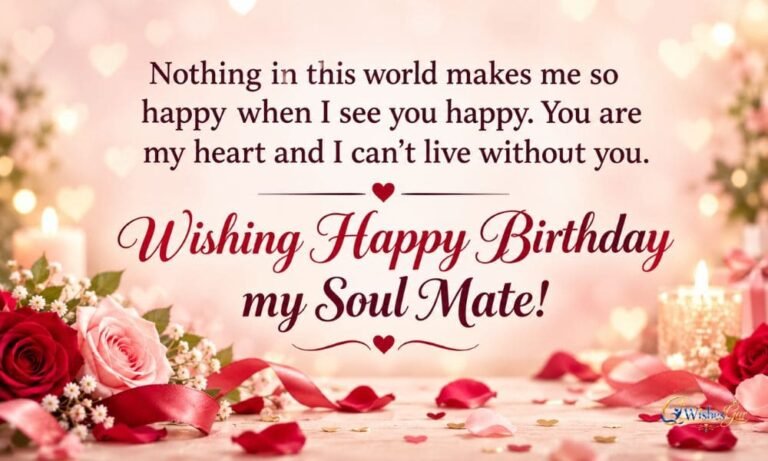 Birthday Wishes for My Soulmate