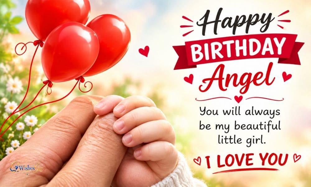 Little Angel Birthday Wishes