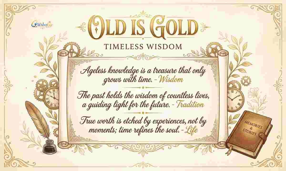 Old Is Gold Quotes