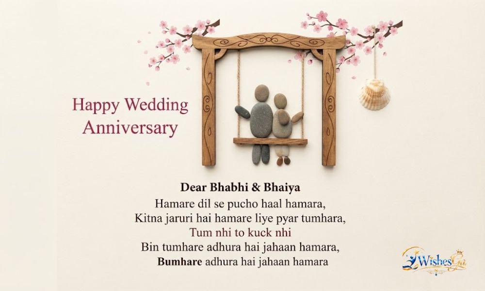 Anniversary Wishes for Bhaiya and Bhabhi