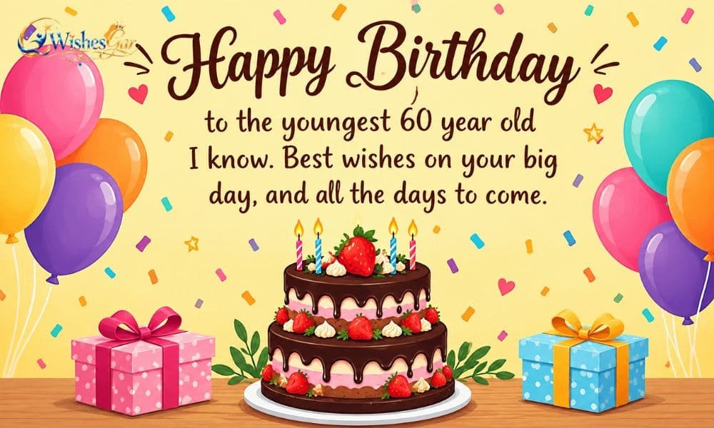 60th Birthday Wishes for a Friend