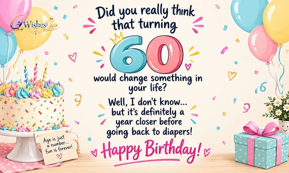 60th Birthday Wishes for a Friend