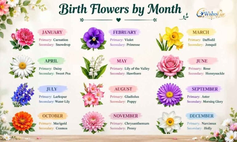 Birthday months flowers