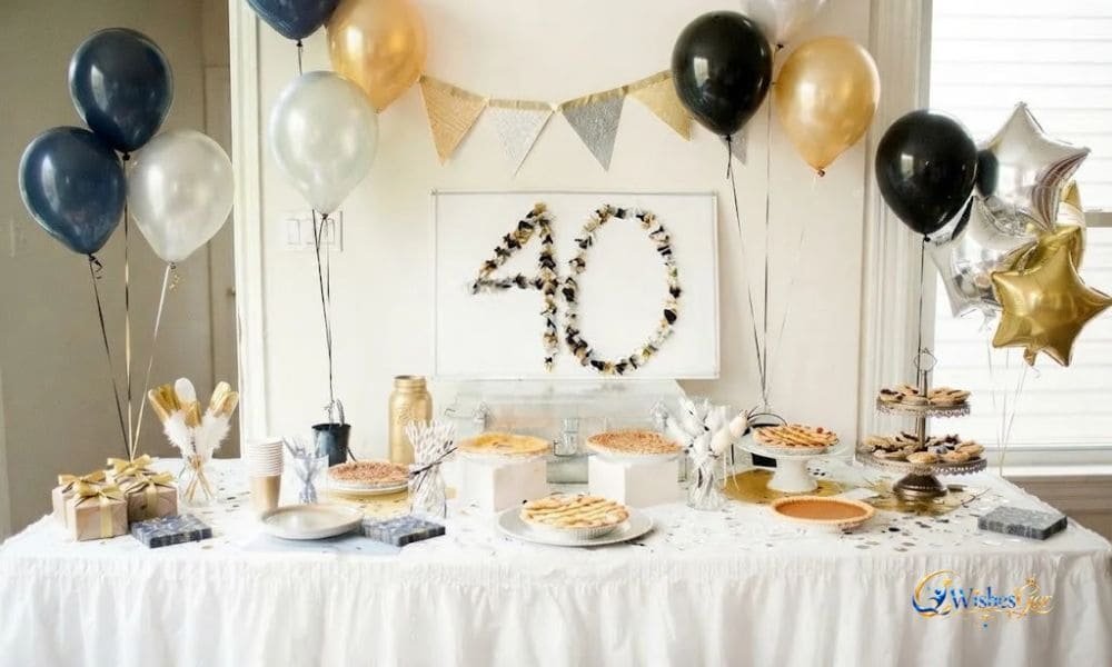 40th Birthday Party Ideas at Home