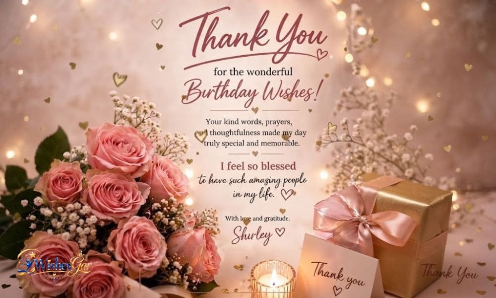 Thank You Messages for Birthday Wishes 