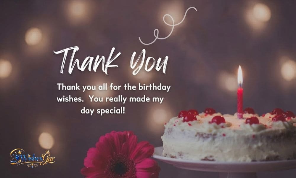 Thank You Messages for Birthday Wishes 
